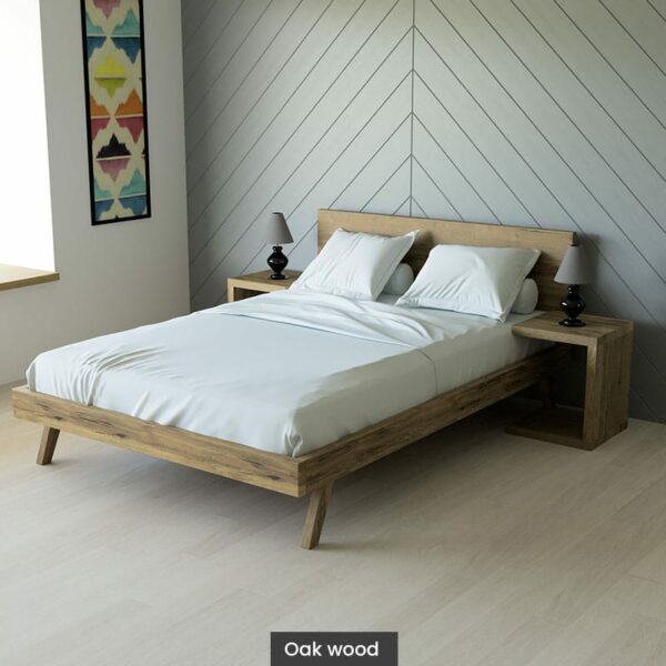Massif solid wood bed oak Pericles 1