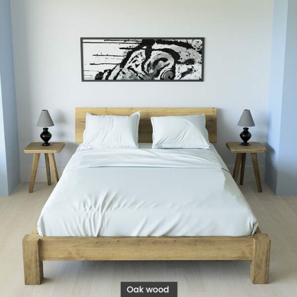 Massif solid wood bedoakZoey 1