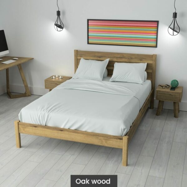 Massif solid wood bed oak Lady 3