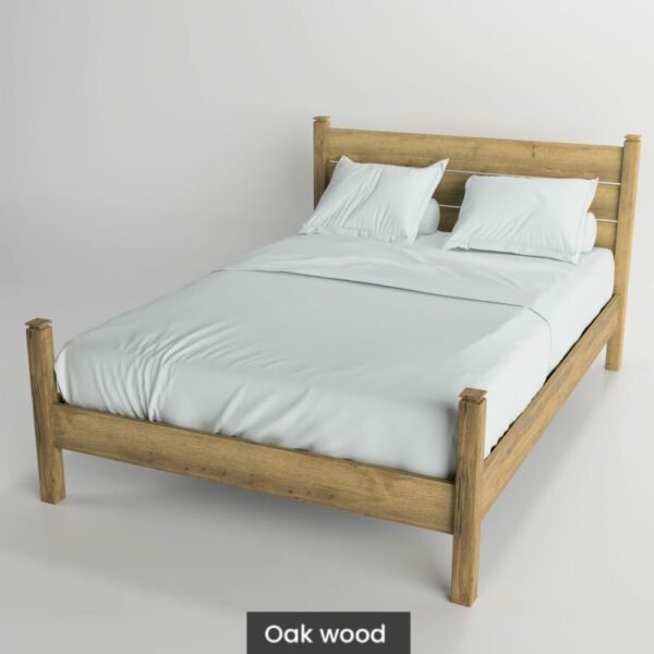 Massif solid wood bed-oak Light-1