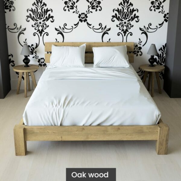 Massif solid wood bed oak-Zoey2-1