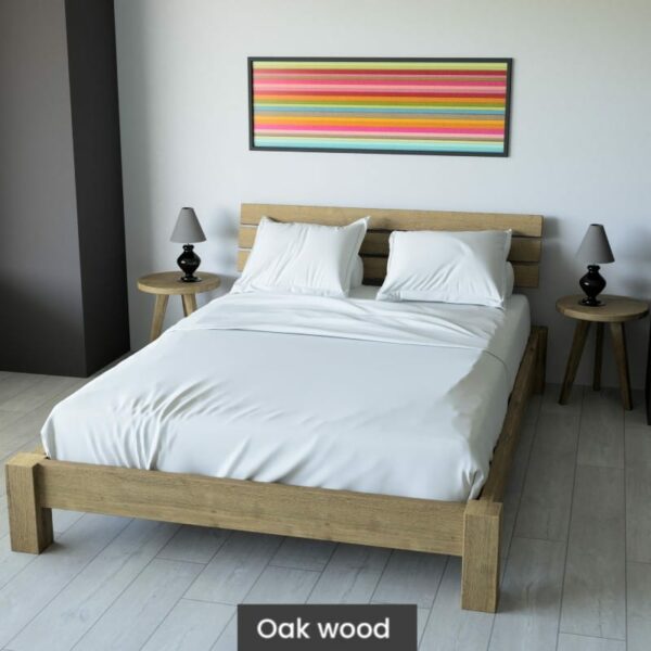 Massif solid wood bed oak-Zoey3-1